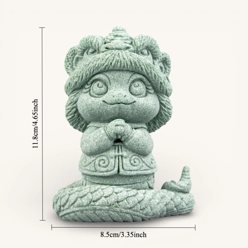 Awakened Fortune Snake Zodiac Figure – Zen Meditation
