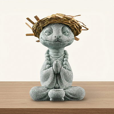 Straw-Hatted Serpent Incense Holder
