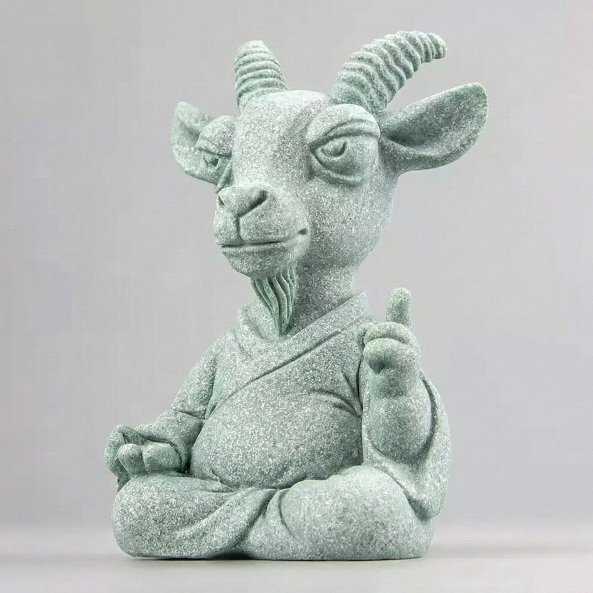 Peace & Stillness Zen Stone Sculpture – Goat (Harmony)