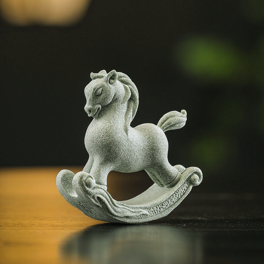 Peace & Stillness Stone Sculpture – Rocking Pony