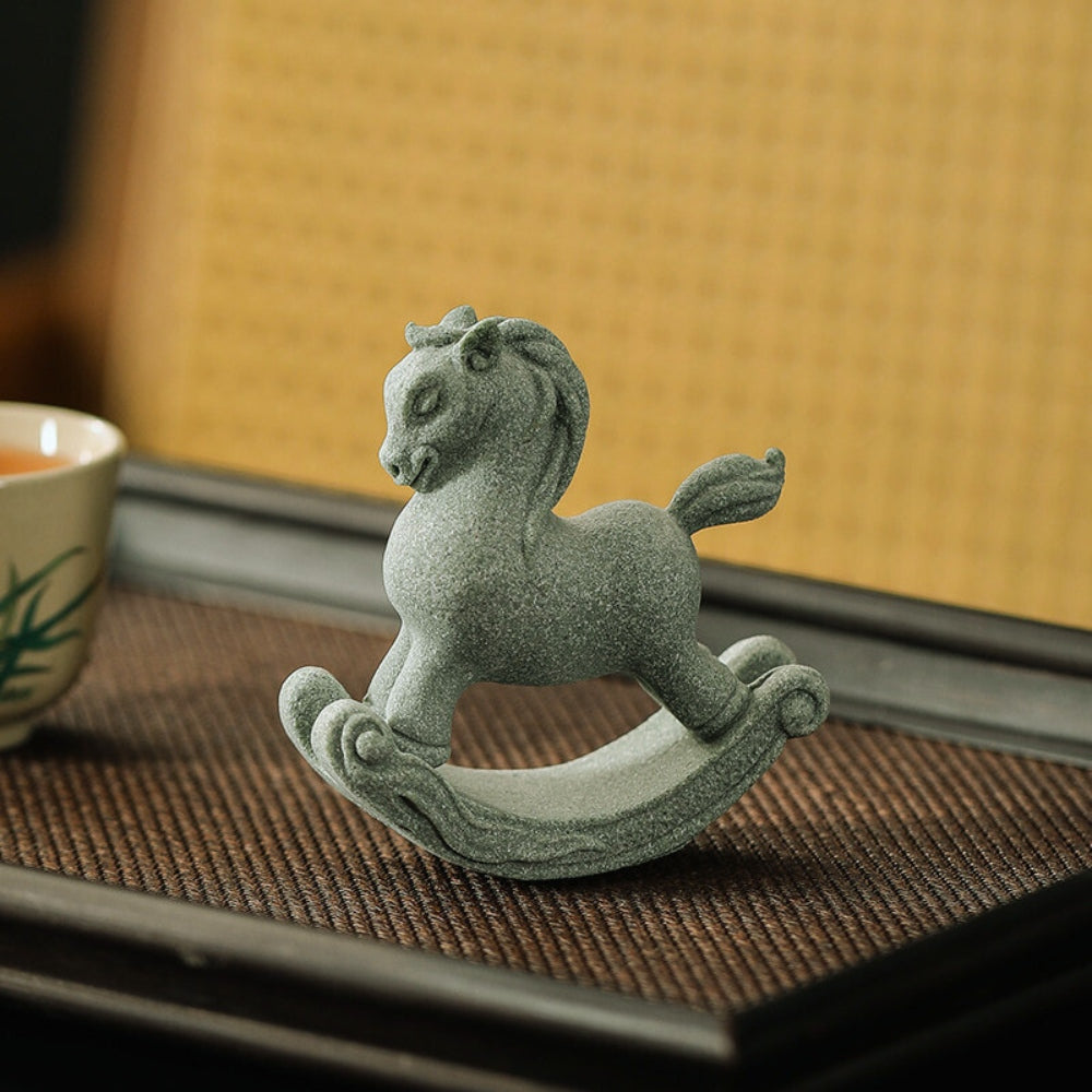 Peace & Stillness Stone Sculpture – Rocking Pony