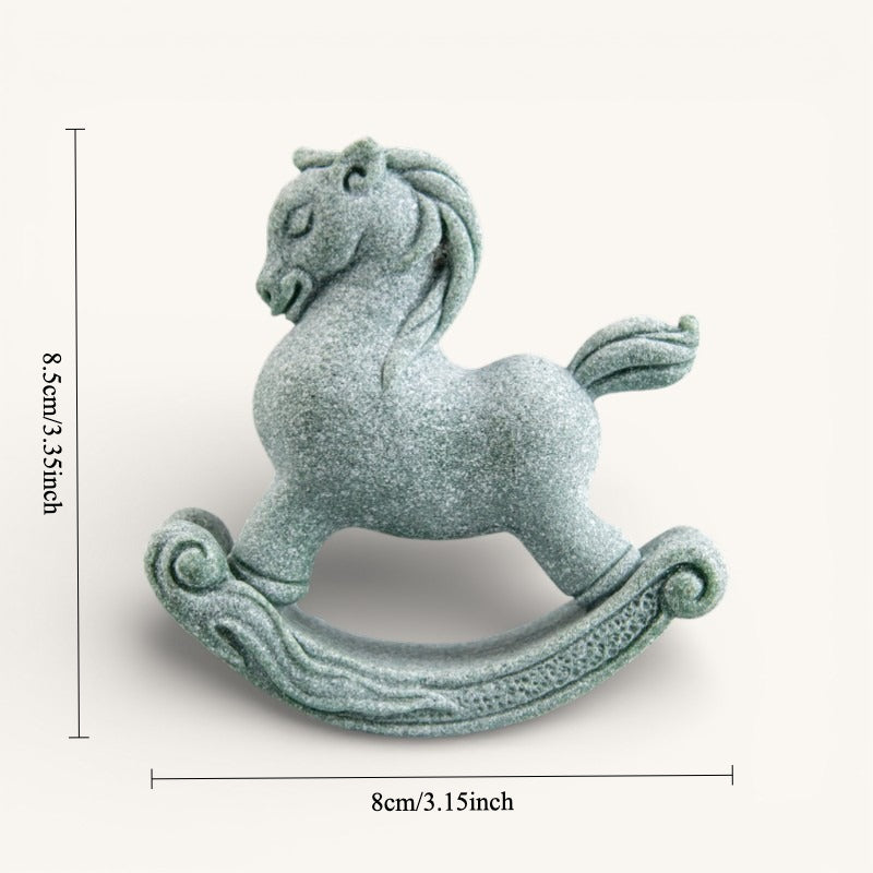 Peace & Stillness Stone Sculpture – Rocking Pony