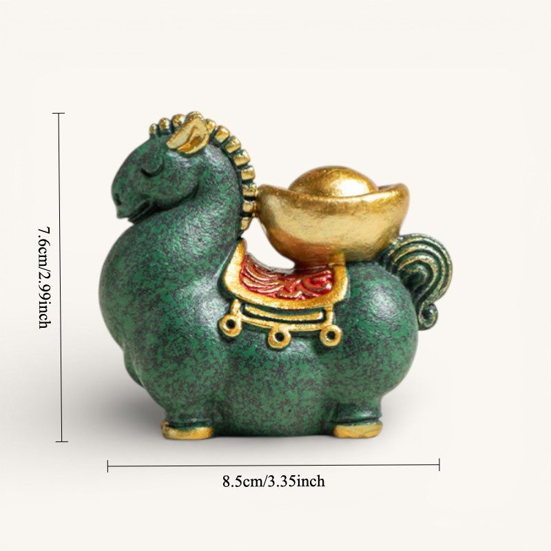 Abundance & Flow Zen Stone Sculpture – Fortune Horse