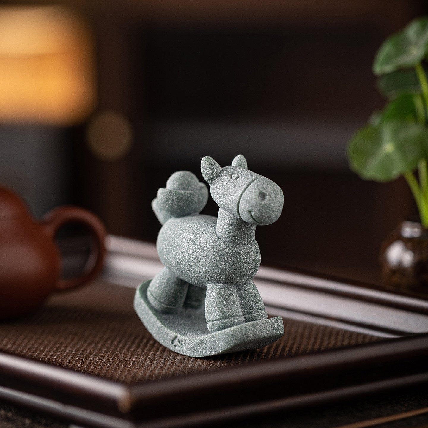 Abundance & Flow Stone Sculpture – Rocking Horse