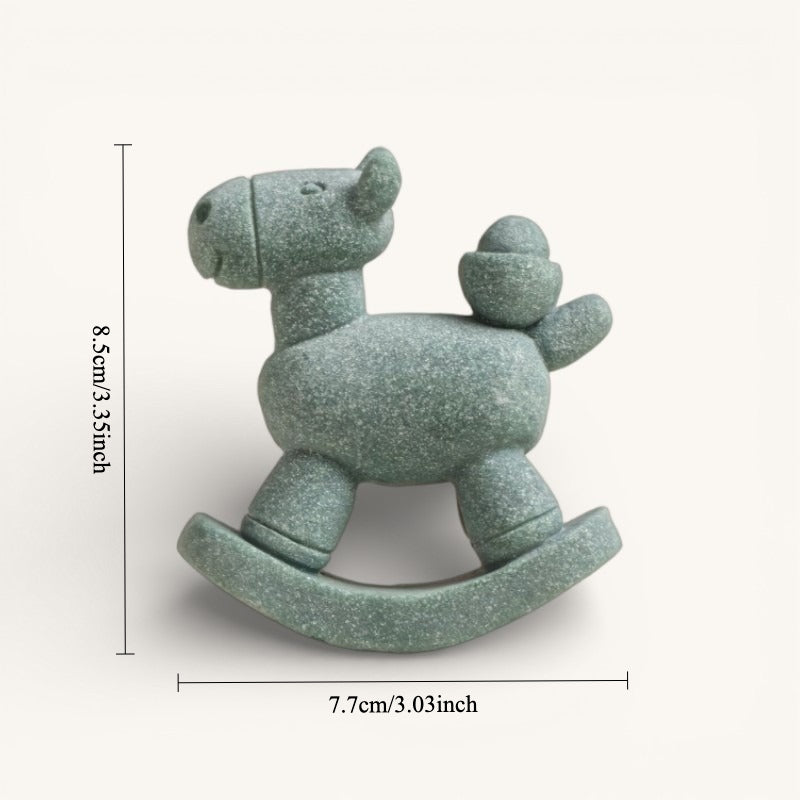 Abundance & Flow Stone Sculpture – Rocking Horse