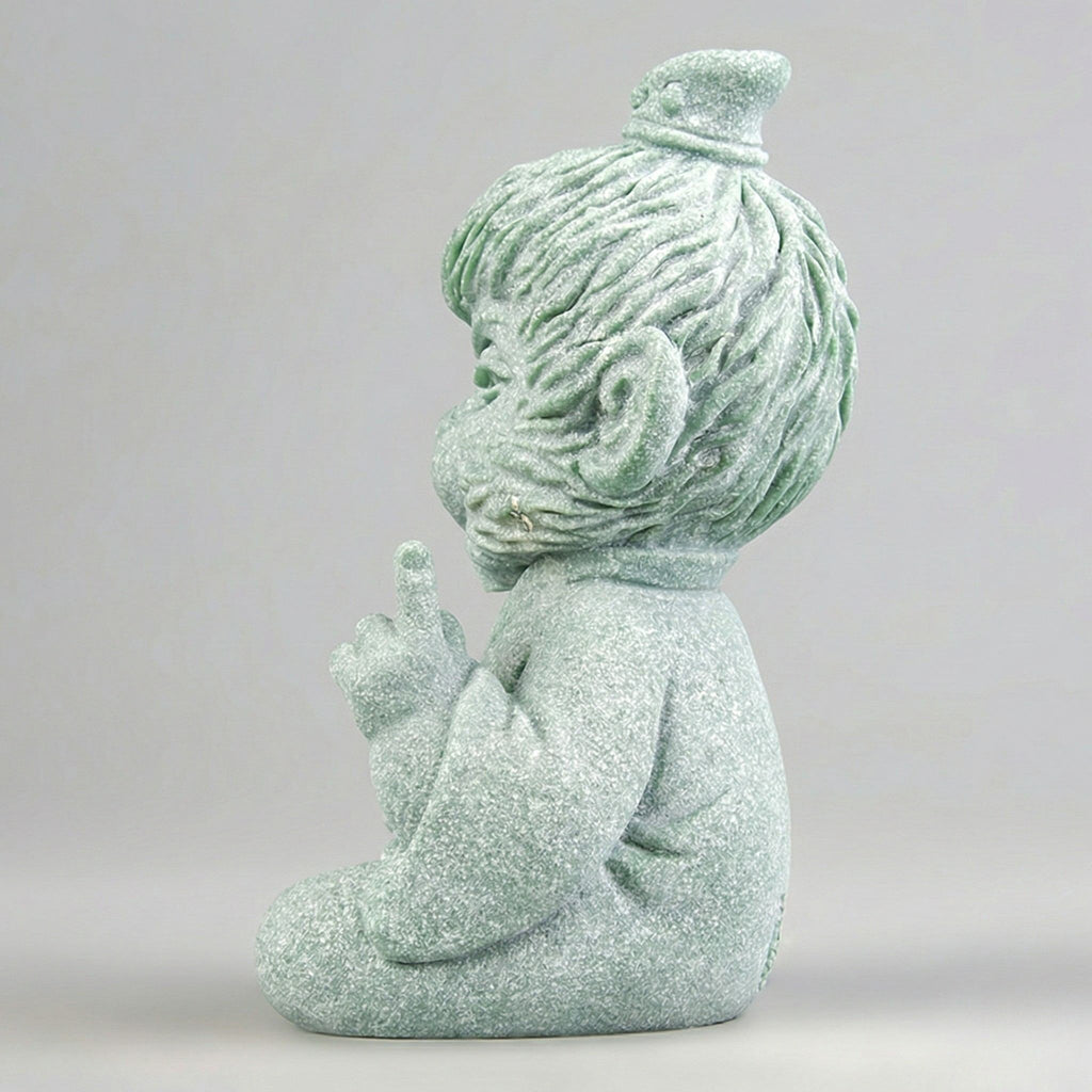 Clarity & Presence Zen Stone Sculpture – Monkey (Curiosity)