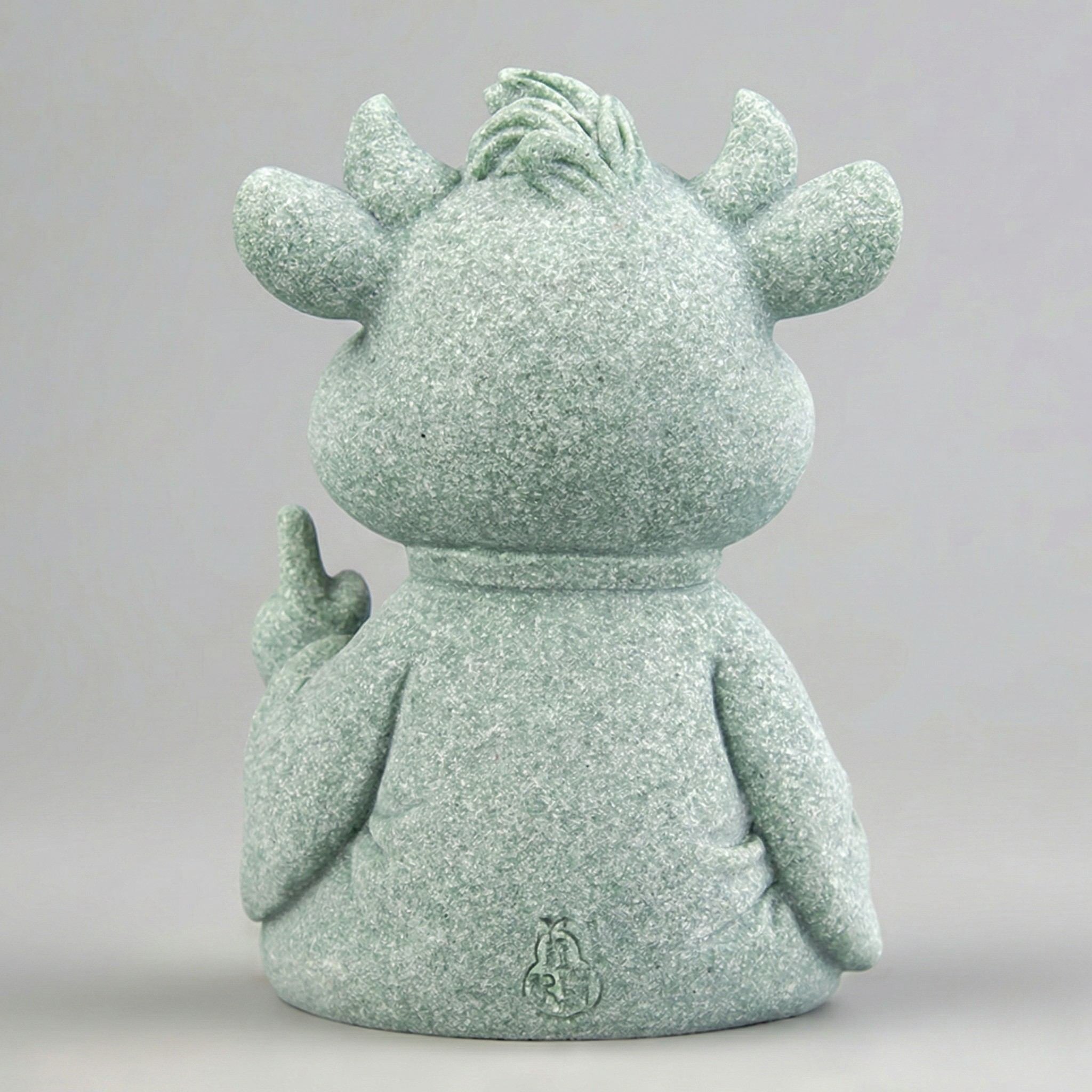 Long Life & Prosperity Zen Stone Sculpture – Ox (Steadiness)