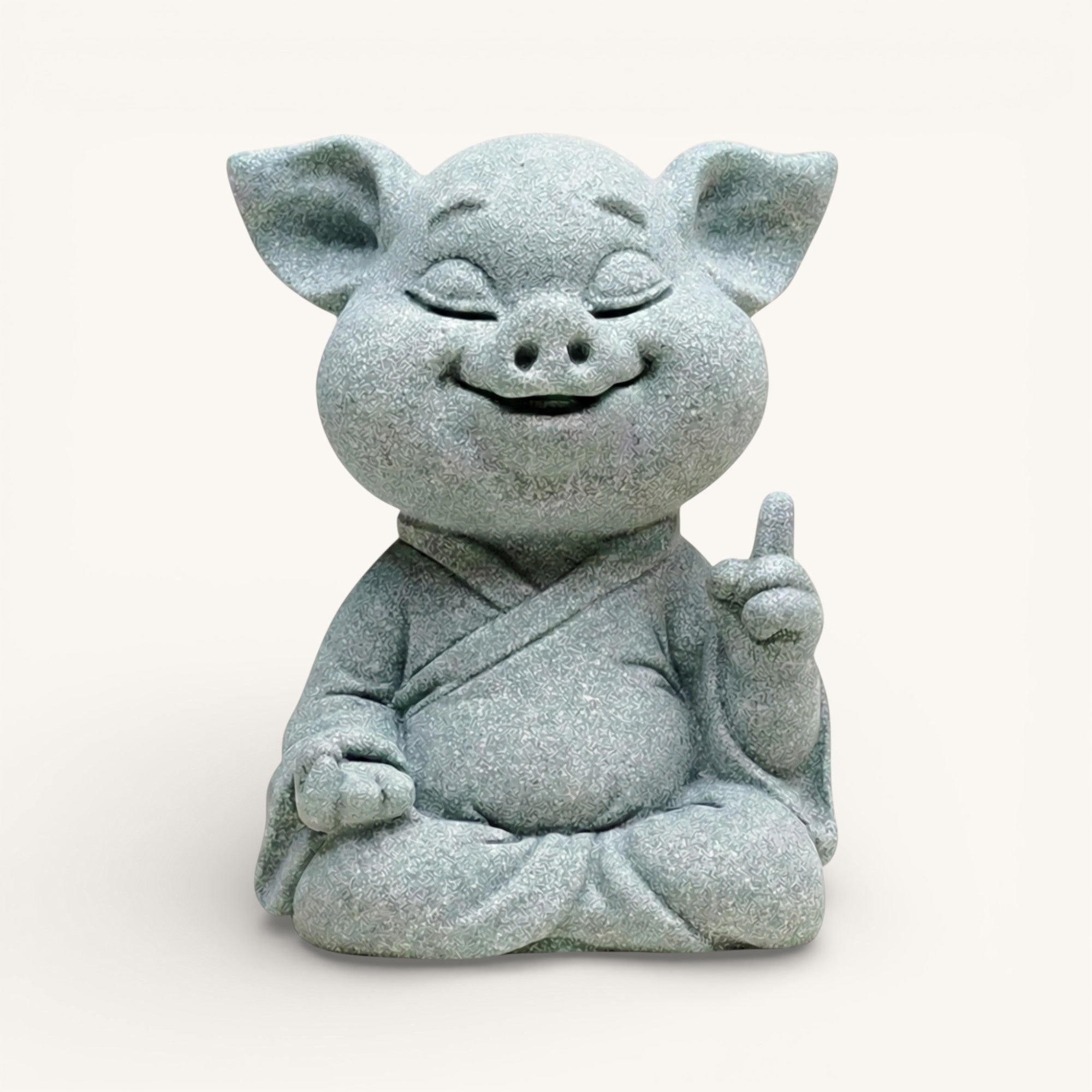 Long Life & Prosperity Zen Stone Sculpture – Pig (Contentment)
