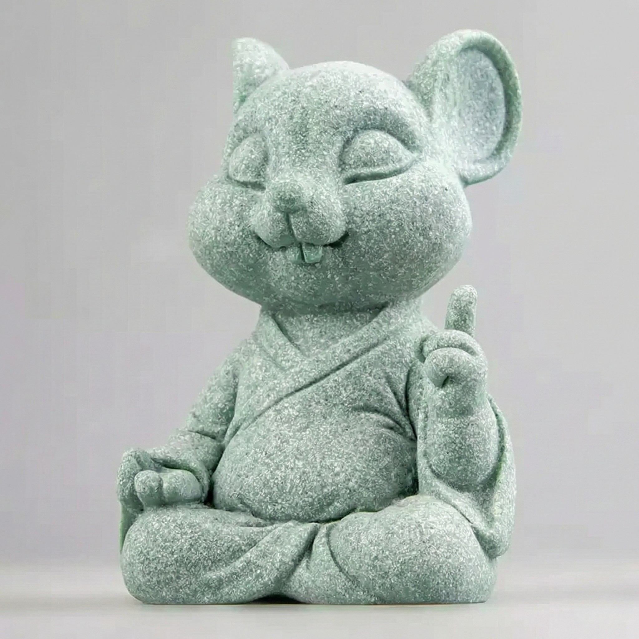 Abundance & Flow Zen Stone Sculpture – Rat (Symbol of Opportunity)