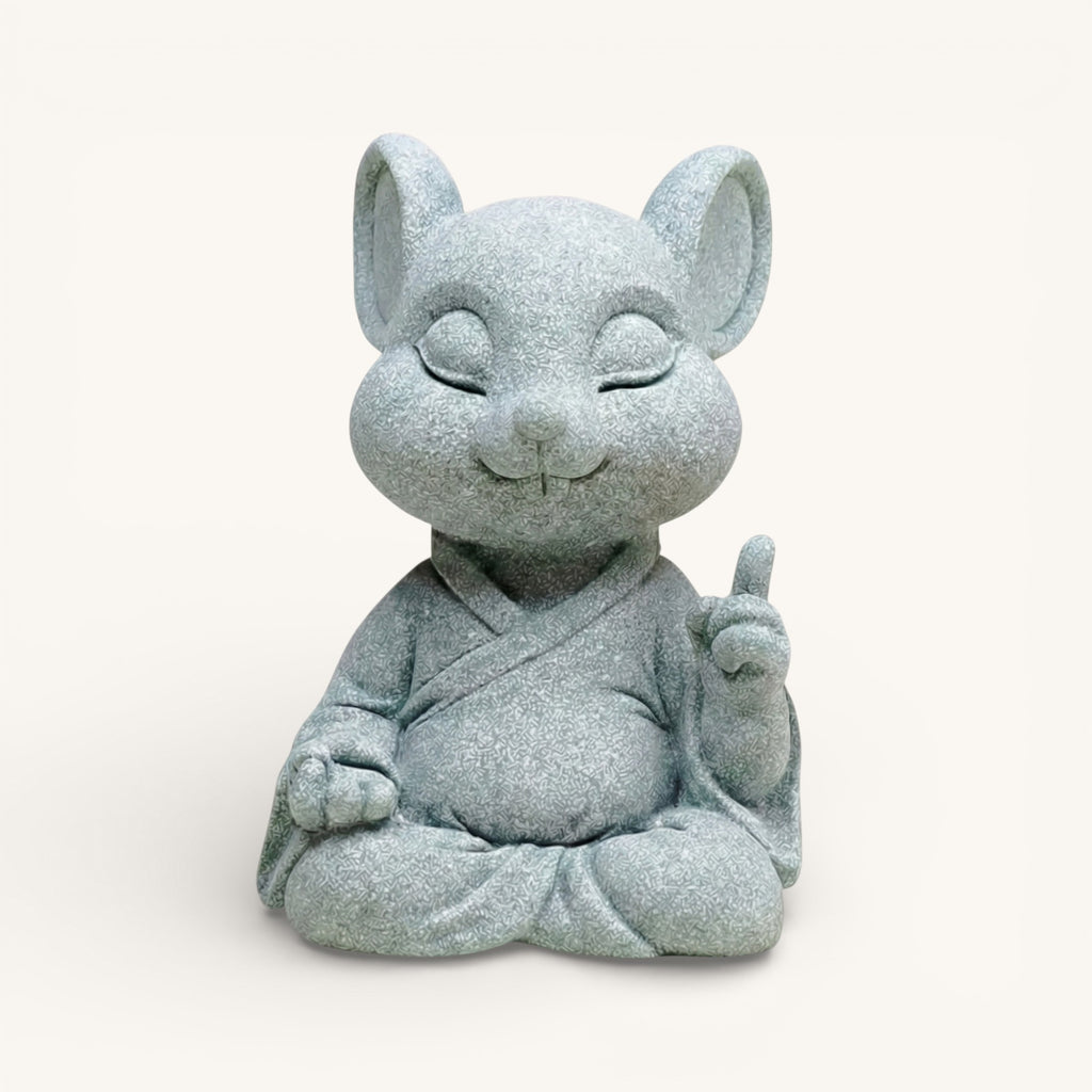 Abundance & Flow Zen Stone Sculpture – Rat (Symbol of Opportunity)