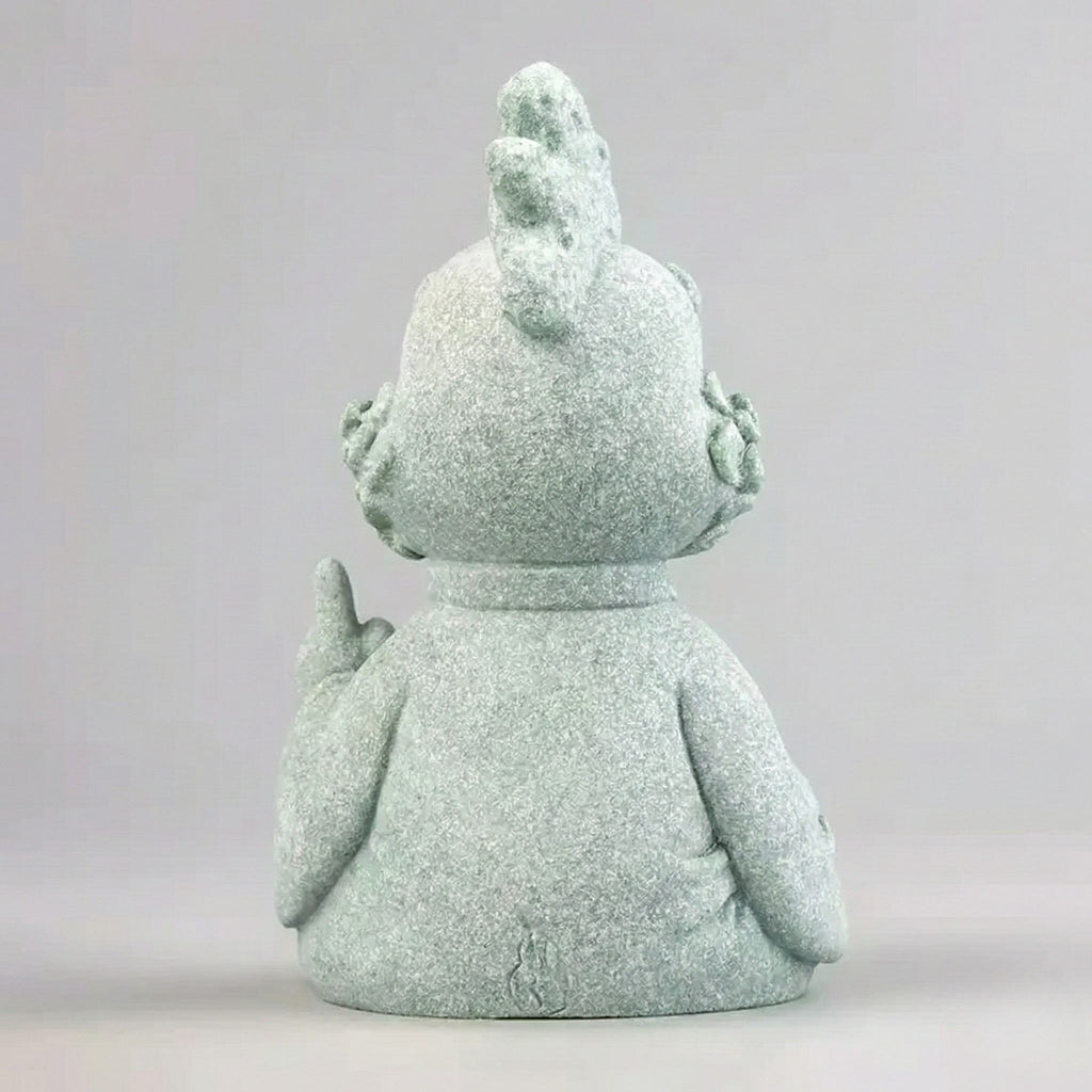 Abundance & Flow Zen Stone Sculpture – Rooster (Symbol of Confidence)