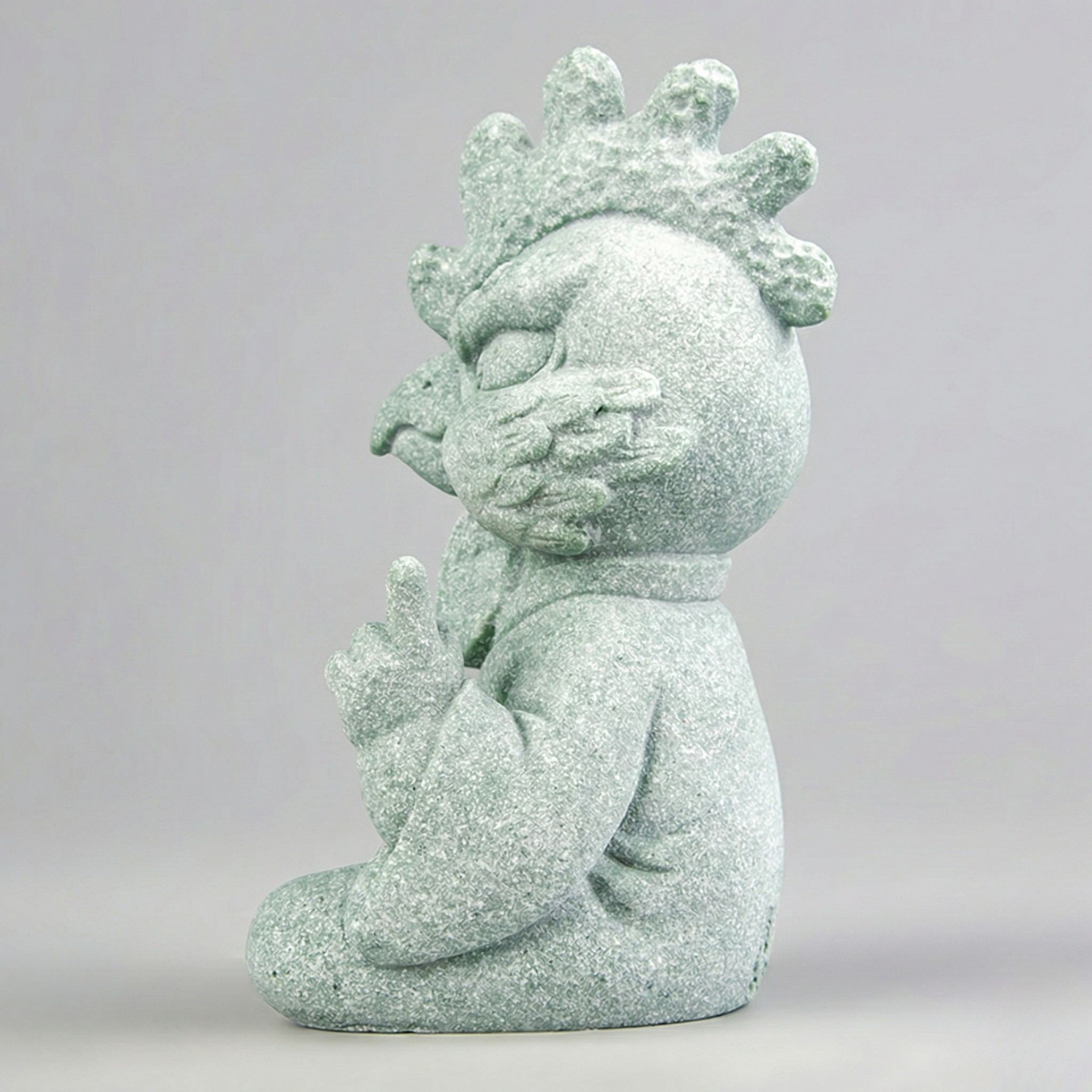 Abundance & Flow Zen Stone Sculpture – Rooster (Symbol of Confidence)