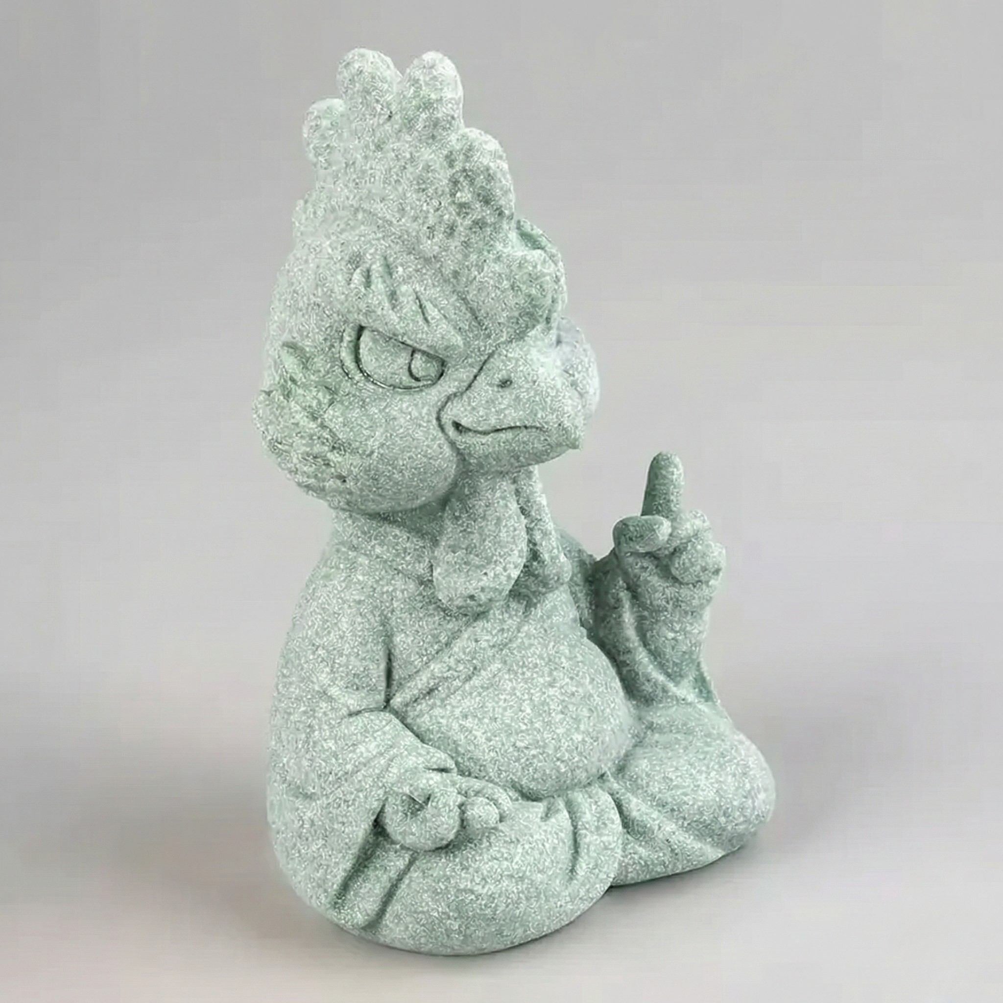 Abundance & Flow Zen Stone Sculpture – Rooster (Symbol of Confidence)