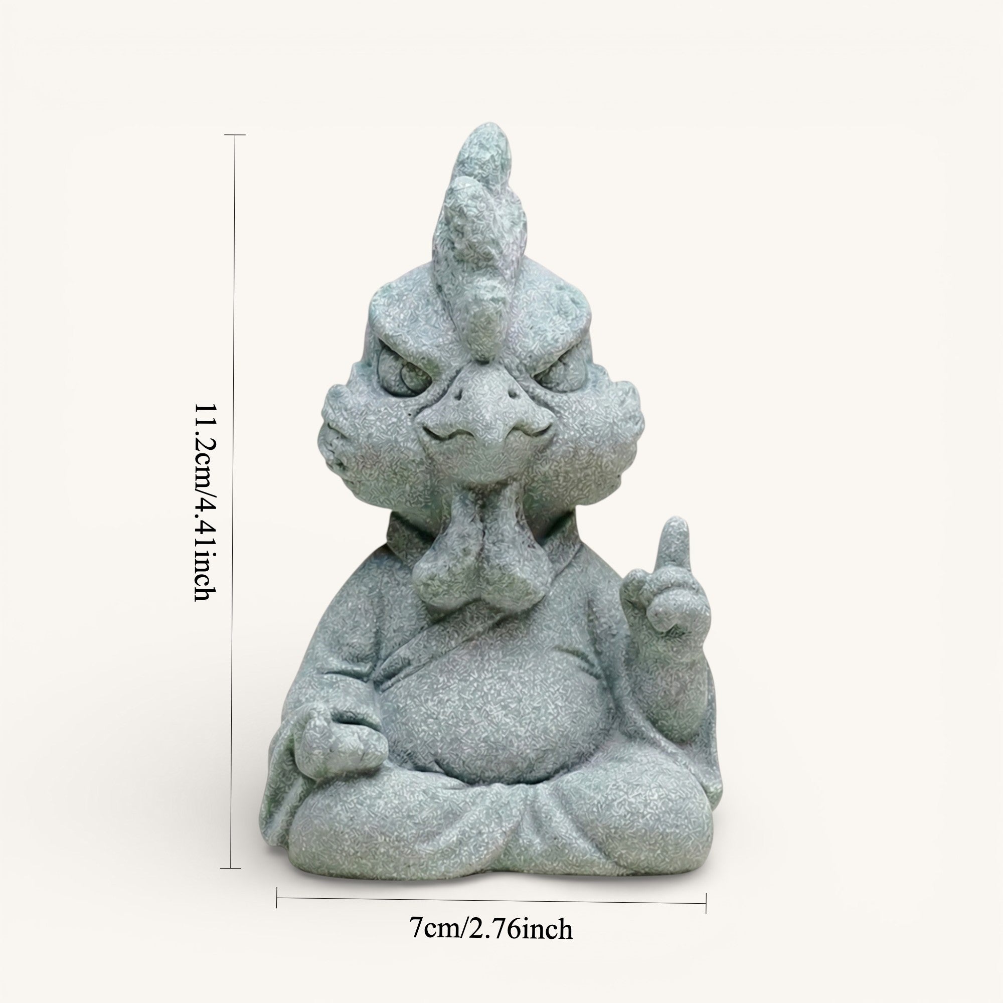 Abundance & Flow Zen Stone Sculpture – Rooster (Symbol of Confidence)