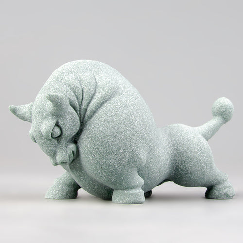 Abundance & Flow Stone Sculpture – Bull Market Ox