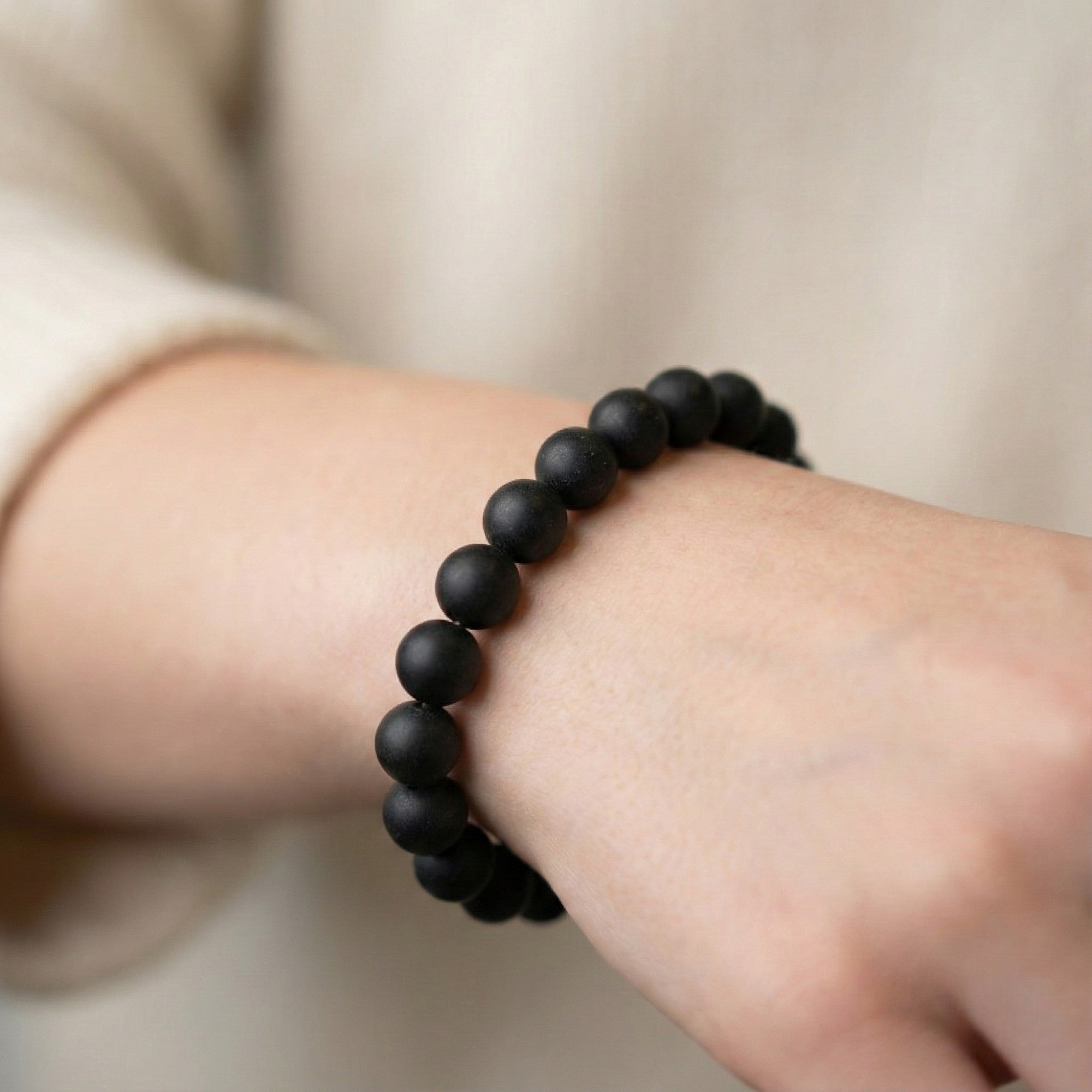 Obsidian Quiet Incense Bracelet