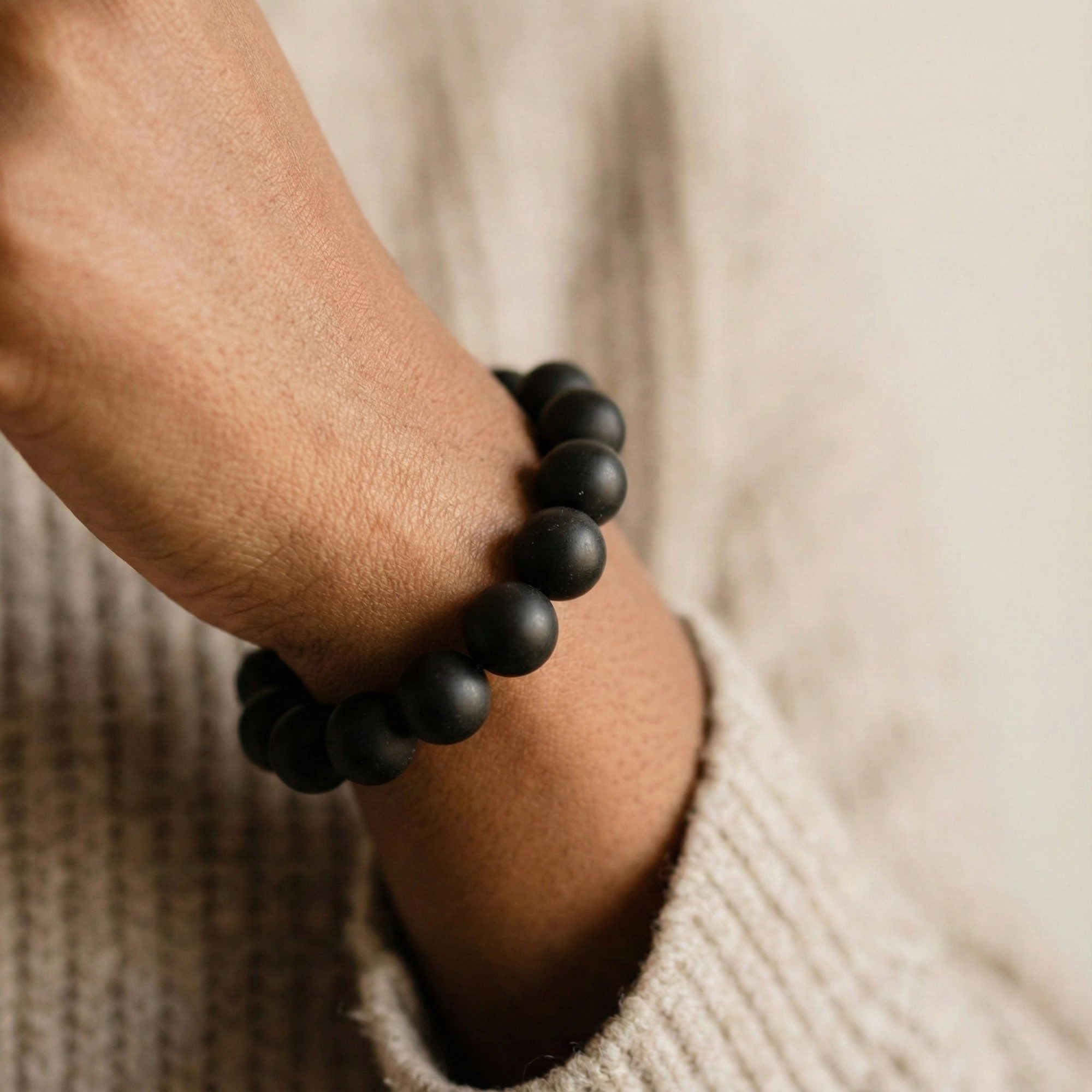 Obsidian Quiet Incense Bracelet