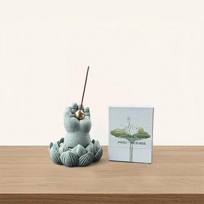 Lotus Hand Incense Ritual Set